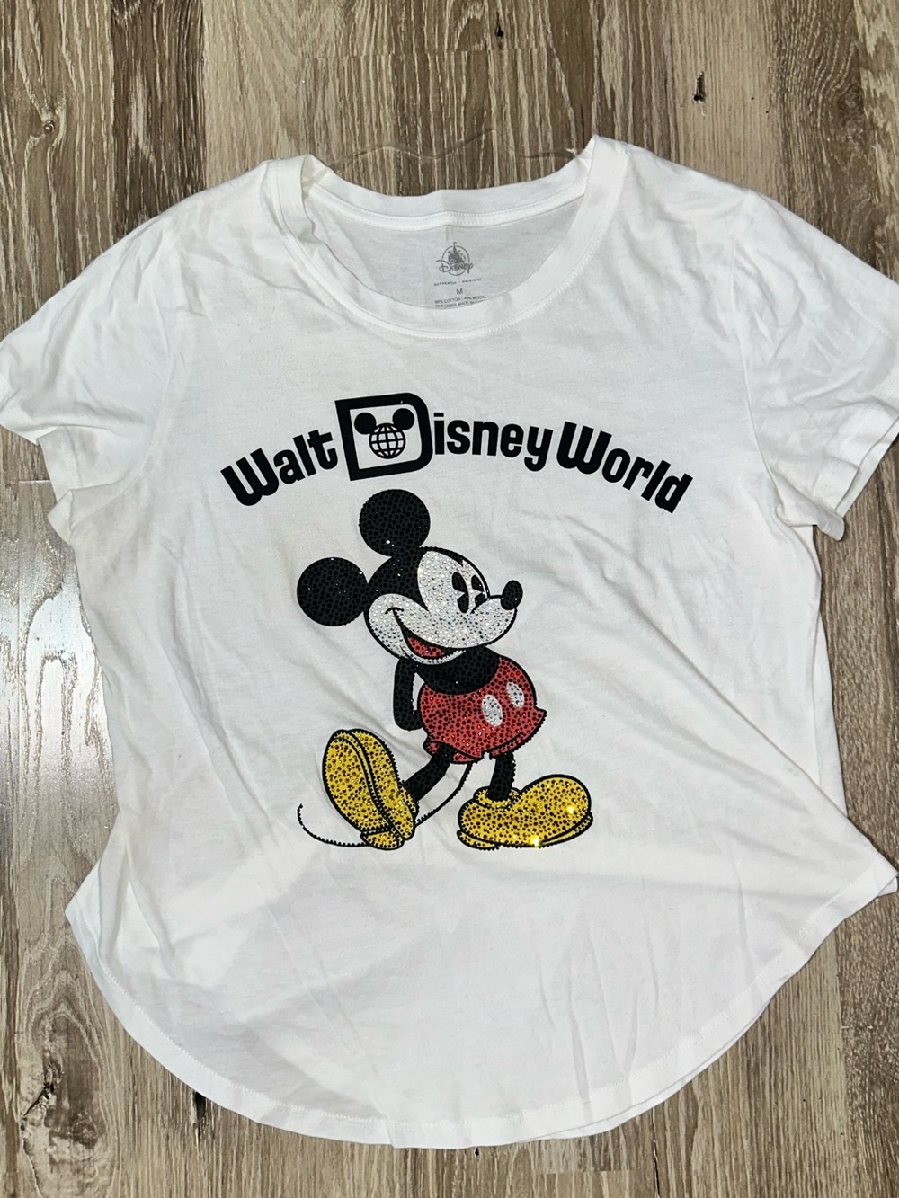 Walt Disney World Mickey bedazzled shirt Size Medium - Picture 6 of 7